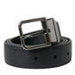 Dolce & Gabbana Elegant Leather Belt with Metal Buckle