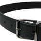 Dolce & Gabbana Elegant Leather Belt with Metal Buckle