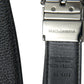 Dolce & Gabbana Elegant Leather Belt with Metal Buckle