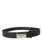 Dolce & Gabbana Elegant Leather Belt with Metal Buckle