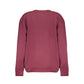 Cavalli Class Elegant Purple Crew Neck Fleece Sweatshirt