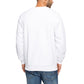 Diesel Crisp White Cotton Crewneck Sweatshirt with Print