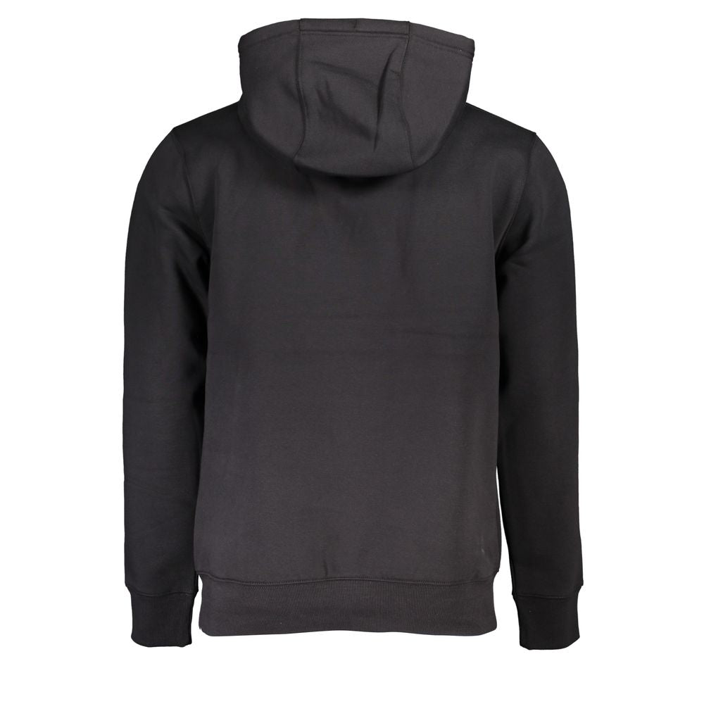 Tommy Hilfiger Sleek Hooded Fleece Sweatshirt in Black