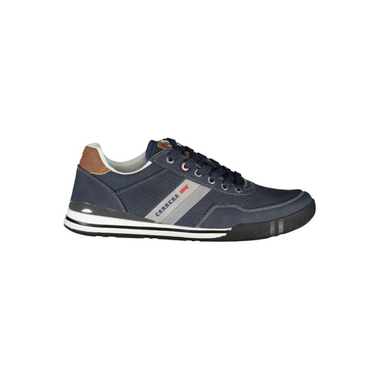 Carrera Sleek Blue Lace-Up Sneakers with Contrast Detailing