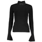 Patrizia Pepe Elegant Turtleneck Embroidered Sweater