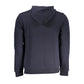 K-WAY Blue Hooded Cotton Blend Sweatshirt