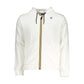 K-WAY White Hooded Zip Sweater with Contrast Details