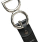 Dolce & Gabbana Chic Black Leather Belt with Metal Buckle