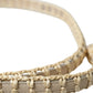 Dolce & Gabbana Elegant Beige Leather Waist Belt