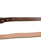 Dolce & Gabbana Elegant Brown Calf Leather Waist Belt