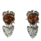 Dolce & Gabbana Elegant Sterling Silver Crystal Earrings