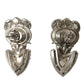 Dolce & Gabbana Elegant Sterling Silver Crystal Earrings