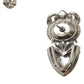 Dolce & Gabbana Elegant Sterling Silver Crystal Earrings