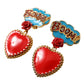 Dolce & Gabbana Multicolor Crystal Embellished Clip-on Earrings