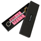 Dolce & Gabbana Chic Trifold Gold & Pink Key Holder Case