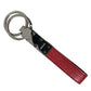 Dolce & Gabbana Elegant Red Leather Trifold Key Holder Case