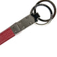 Dolce & Gabbana Elegant Red Leather Trifold Key Holder Case