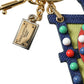 Dolce & Gabbana Multicolor Cellulose Designer Keychain