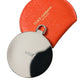 Dolce & Gabbana Elegant Orange Leather Mirror Holder