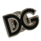 Dolce & Gabbana Elegant Silver Tone Logo Pin Brooch