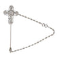 Dolce & Gabbana Elegant Silver Tone Crystal Lapel Pin