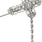 Dolce & Gabbana Elegant Silver Tone Crystal Lapel Pin