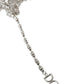 Dolce & Gabbana Elegant Silver Tone Crystal Lapel Pin