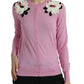 Dolce & Gabbana Elegant Cashmere Silk Pink Cardigan