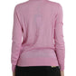 Dolce & Gabbana Elegant Cashmere Silk Pink Cardigan