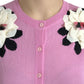 Dolce & Gabbana Elegant Cashmere Silk Pink Cardigan