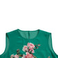 Dolce & Gabbana Elegant Silk Sleeveless Floral Cat Tank Top