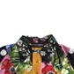 Dolce & Gabbana Multicolor Cashmere-Silk Blend Henley Sweater