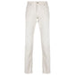 Dondup Cream-Colored Cotton Blend Trousers