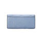 Michael Kors Jet Set Large Pale Blue Embossed Envelope Continental Clutch Wallet