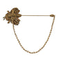 Dolce & Gabbana Crystal Embellished Gold Tone Bee Lapel Pin