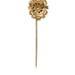 Dolce & Gabbana Elegant Gold-Tone Gemstone Pin Brooch