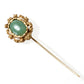 Dolce & Gabbana Elegant Gold-Tone Gemstone Pin Brooch