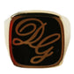 Dolce & Gabbana Elegant Gold Plated Logo Engraved Ring