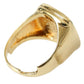 Dolce & Gabbana Elegant Gold Plated Logo Engraved Ring