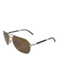 Dolce & Gabbana Sleek Silver Metal Sunglasses for Men