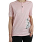 Dolce & Gabbana Chic Pink Floral Cotton Tee