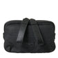 Dolce & Gabbana Sleek Black Canvas Belt Bag