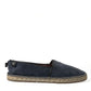 Dolce & Gabbana Navy Luxury Suede Espadrilles