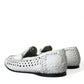 Dolce & Gabbana Elegant White Loafer Slip-Ons