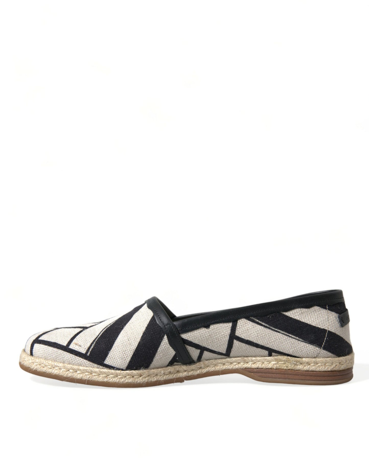 Dolce & Gabbana Chic Striped Luxury Leather Espadrilles