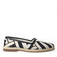 Dolce & Gabbana Chic Striped Luxury Leather Espadrilles