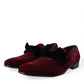 Dolce & Gabbana Burgundy Velvet Loafers - Elegance with a Twist