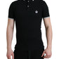 Dolce & Gabbana Regal Crown Embroidered Cotton Polo