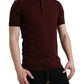 Dolce & Gabbana Elegant Maroon Cotton Polo T-Shirt