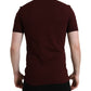 Dolce & Gabbana Elegant Maroon Cotton Polo T-Shirt